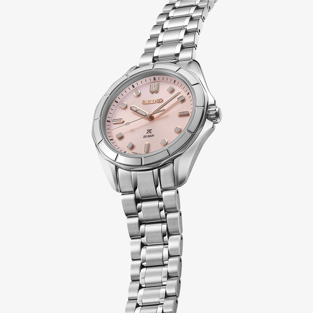 Seiko Ladies Prospex Marine Sports Pink Dial Watch SUR597J1
