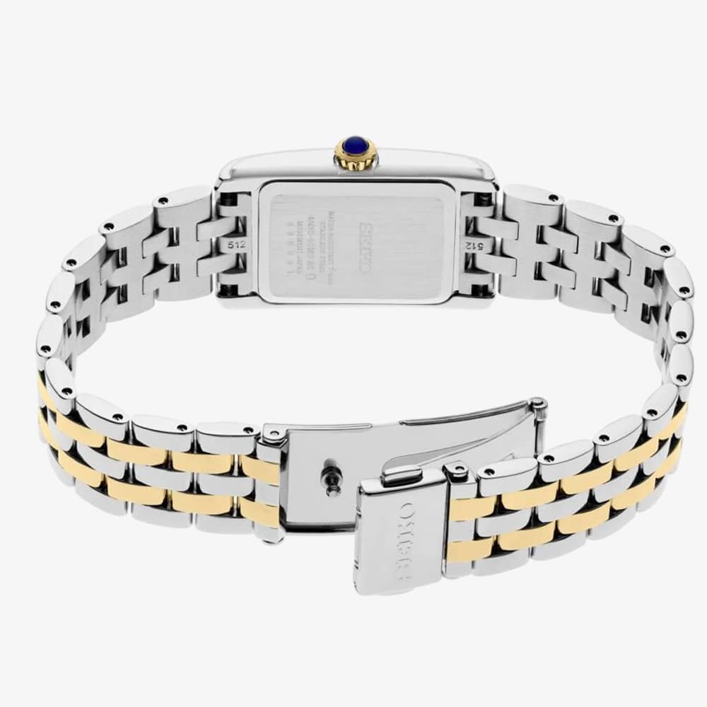 Seiko Ladies Classic White Dial Two Tone Bracelet Watch SWR087P1