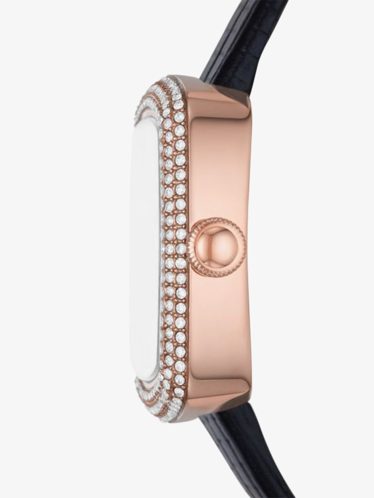 Emporio Armani Ladies Rose Gold Plated Mother Of Pearl Watch AR11495