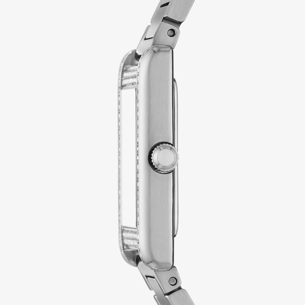 Emporio Armani Ladies Genni Rectangle Crystal Watch AR11625