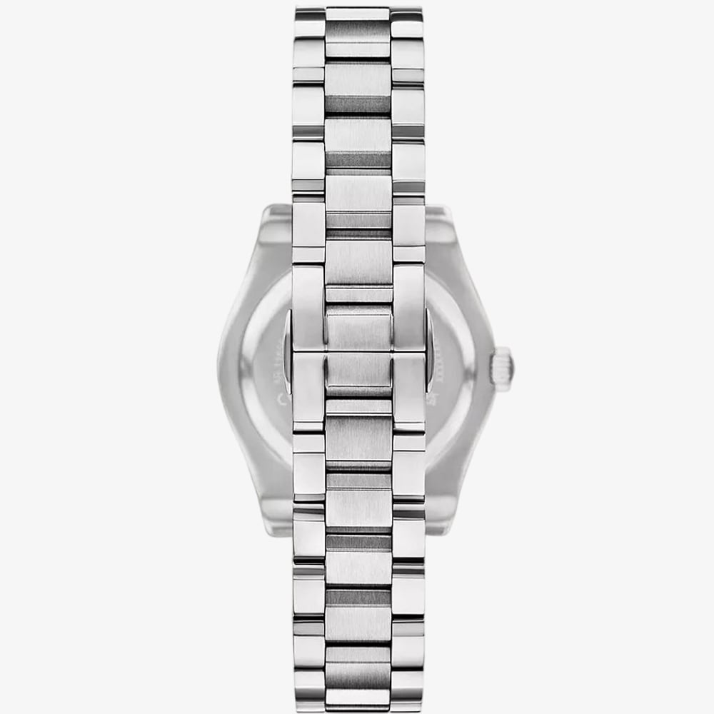 Emporio Armani Ladies Federica Stainless Steel Blue Dial Watch AR11717