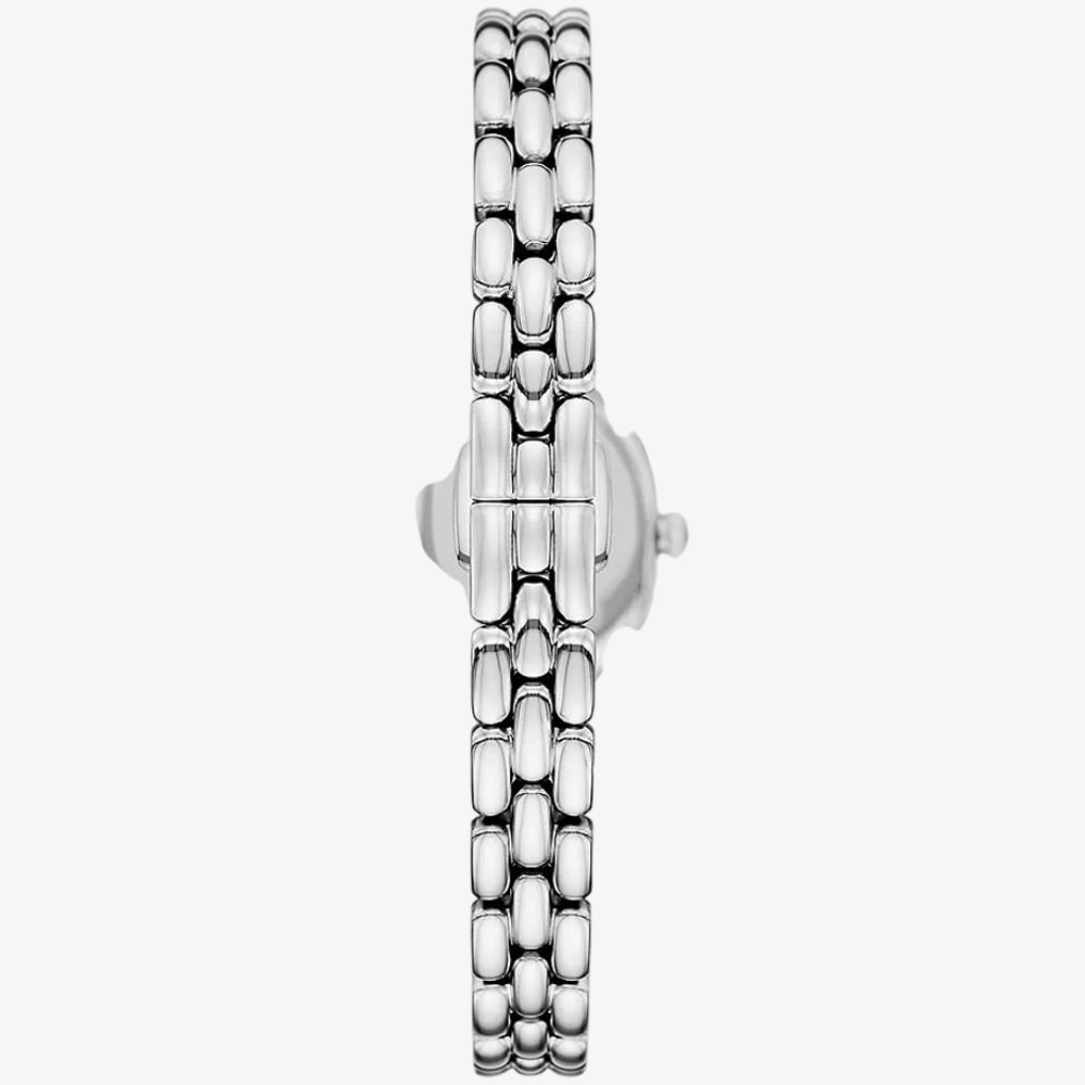 Emporio Armani Ladies Sinfonia Silver Tone Mother Of Pearl Dial Watch AR11720