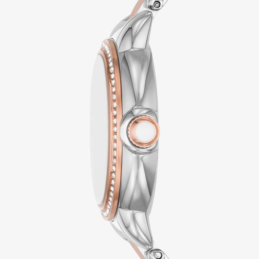 Emporio Armani Ladies Mia Rose Gold Tone Crystal Watch AR11569