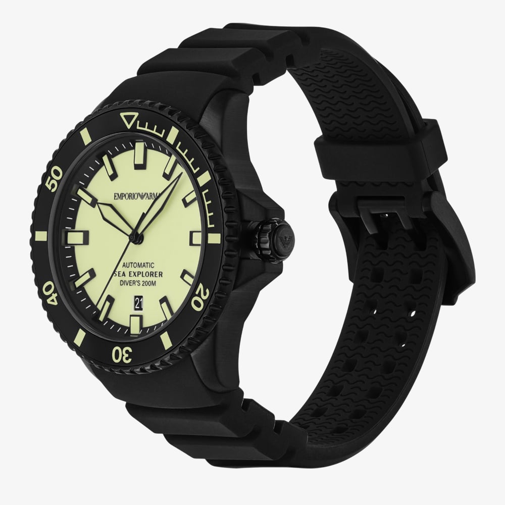Emporio Armani Mens Sea Explorer Black Watch AR60085