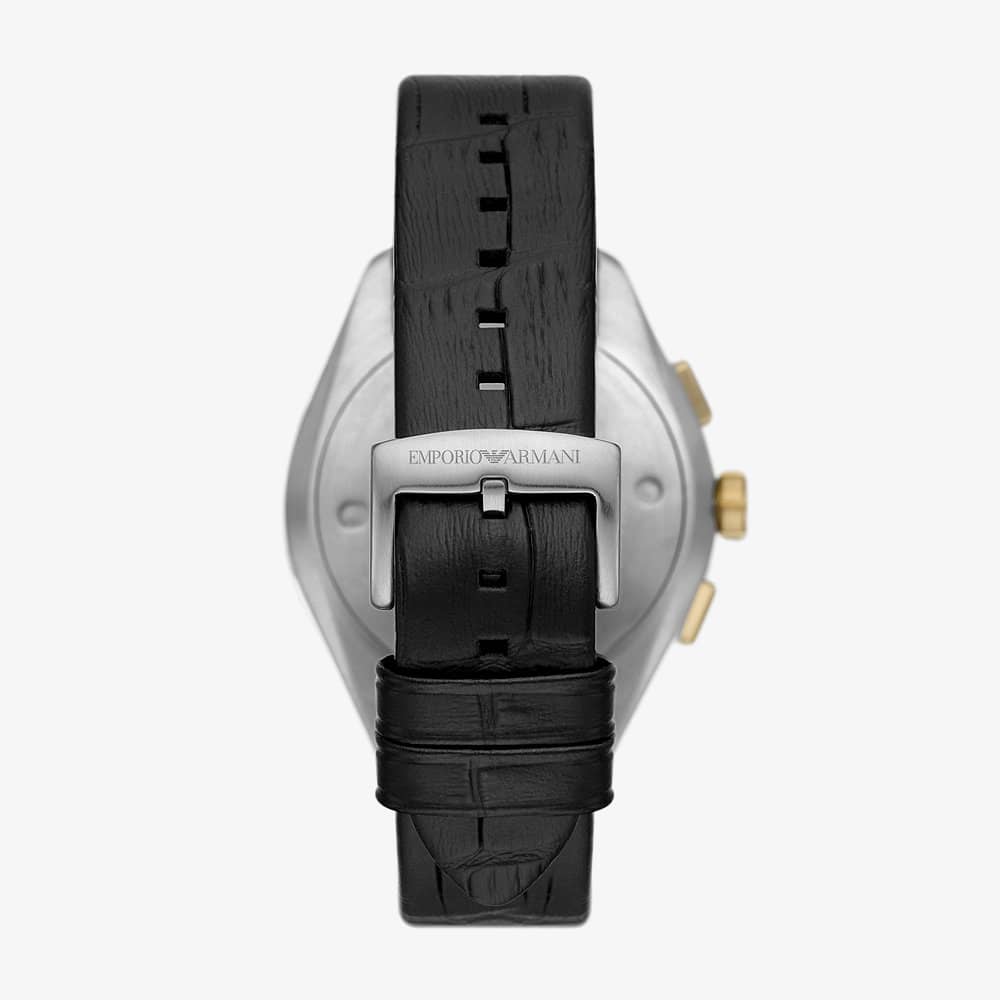 Emporio Armani Mens White Dial Chronograph Watch AR11498