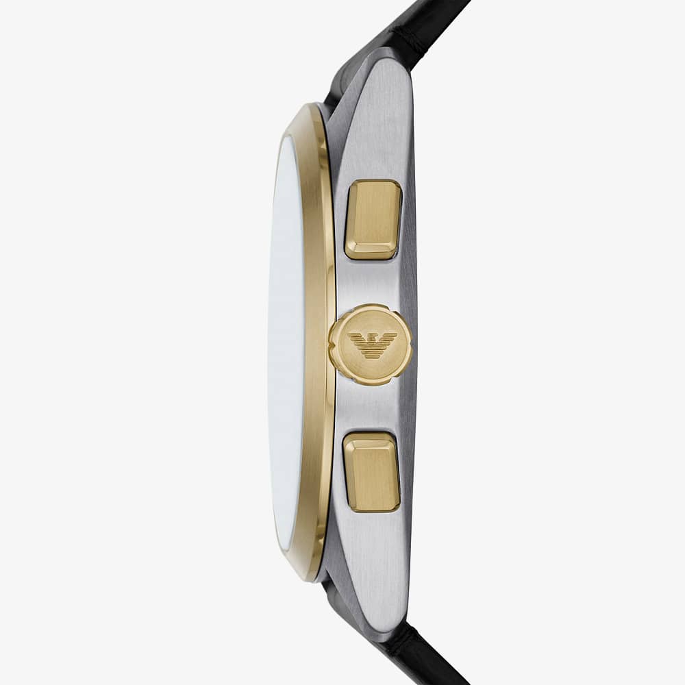 Emporio Armani Mens White Dial Chronograph Watch AR11498