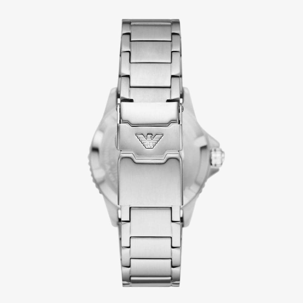 Emporio Armani Diver Black & Green GMT Watch AR11589