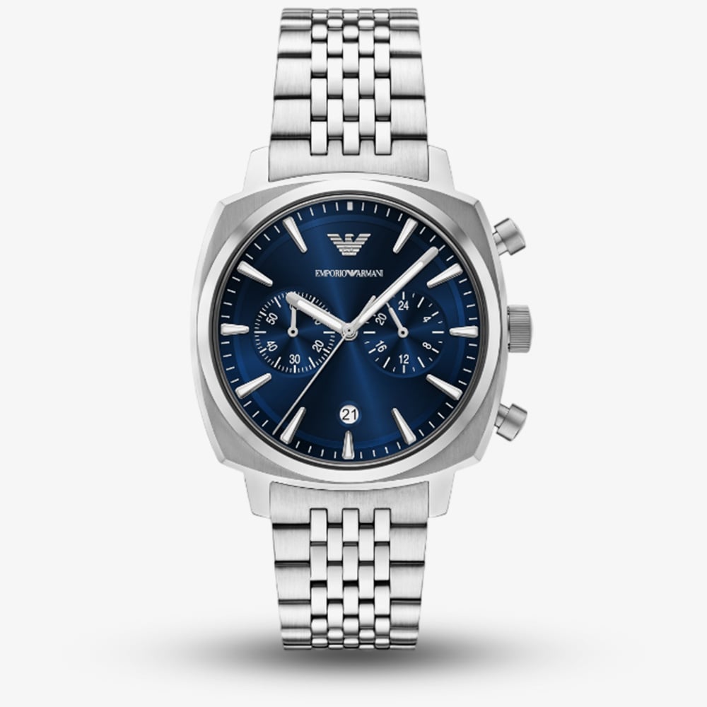 Click to view product details and reviews for Emporio Armani Mens Carlo Blue Dial Chronograph Watch Ar11688.