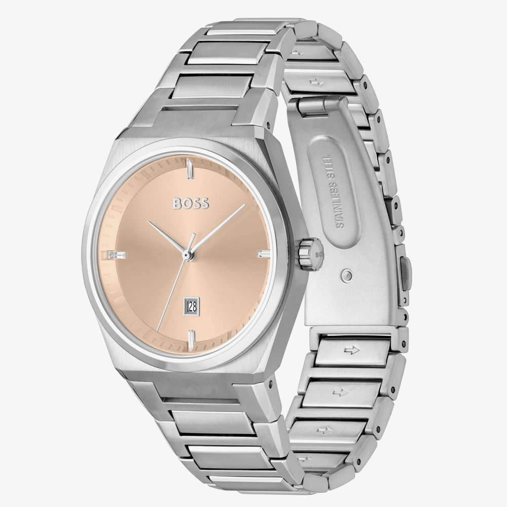 BOSS Steer Pink Crystal Watch 1502670