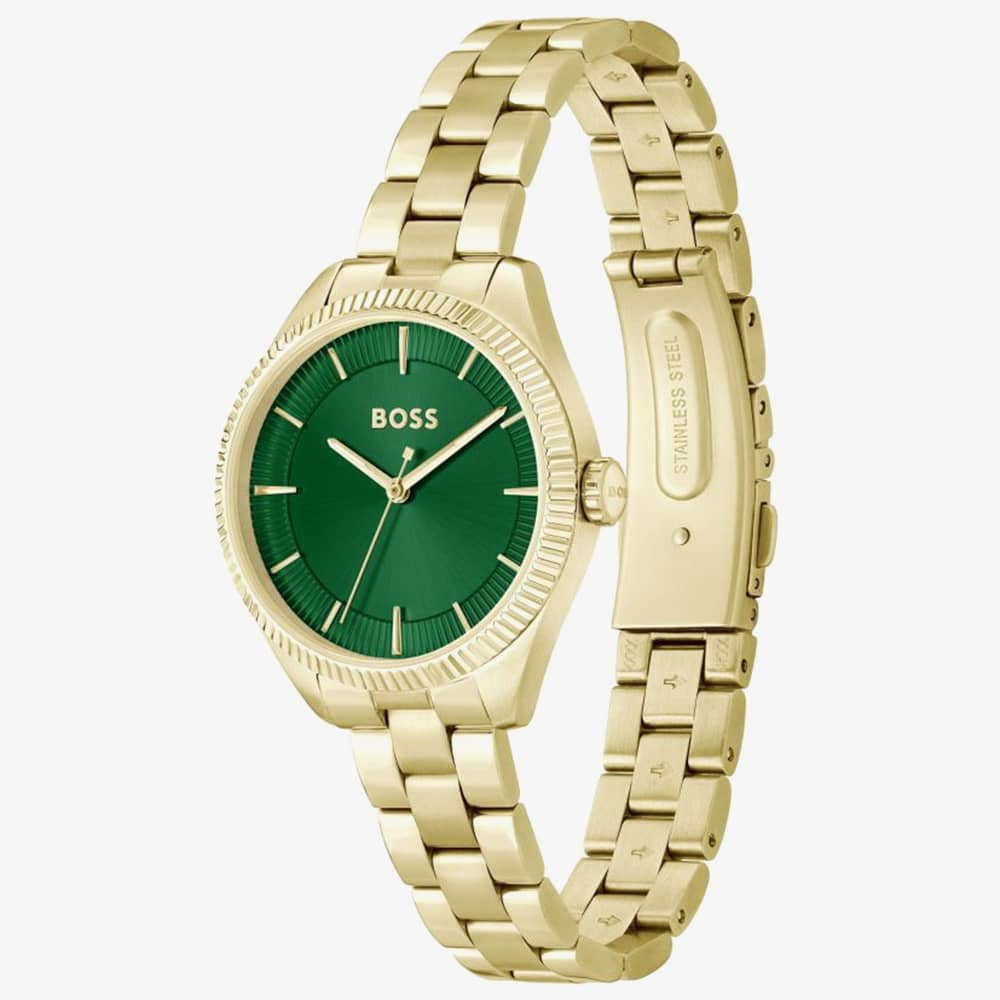 BOSS Sage Gold & Green Watch 1502729