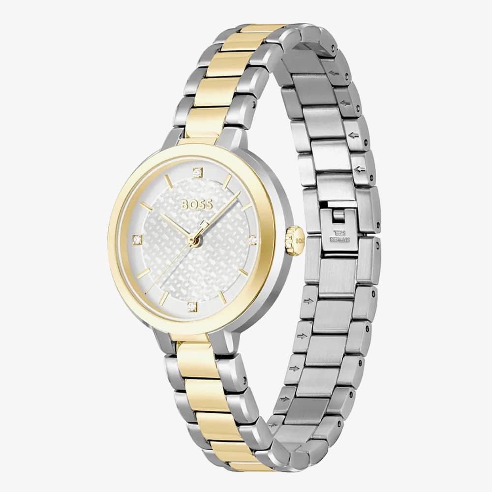 BOSS Sena Two Colour Crystal Watch 1502761