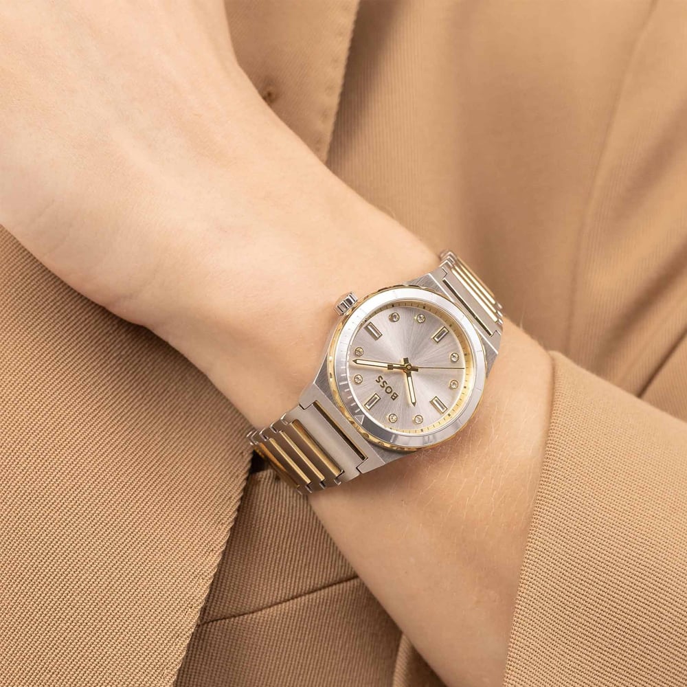 BOSS Ladies Candor Sport Two-Tone Watch 1502790