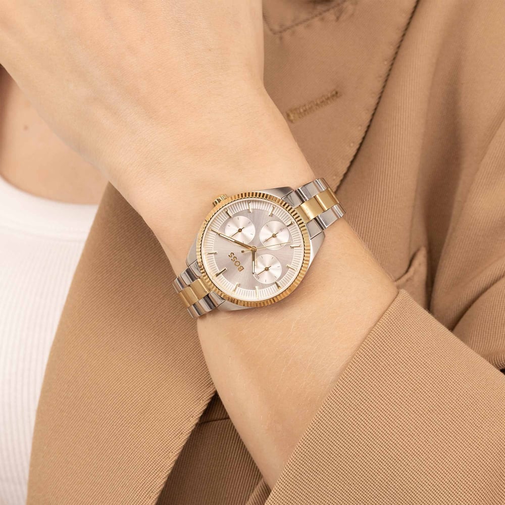 BOSS Ladies Sage Sport Two-Tone Chronograph Watch 1502804