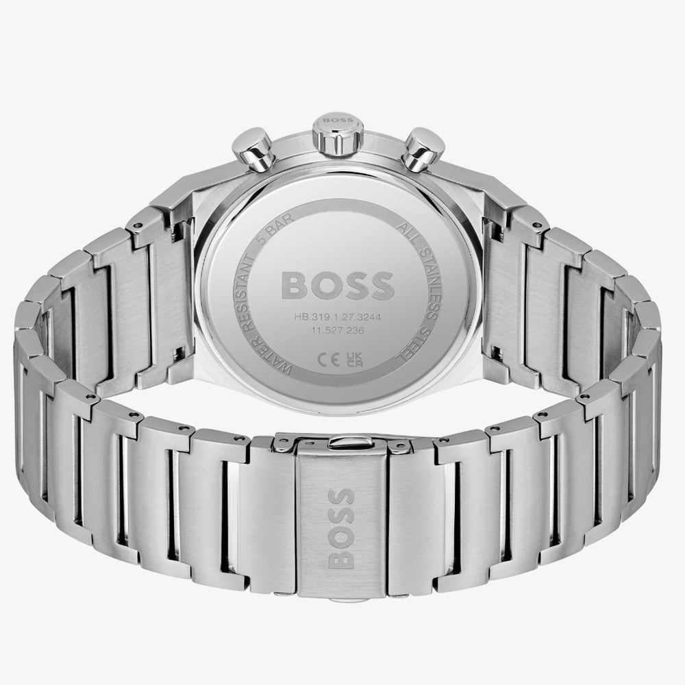 BOSS Mens Candor Blue Chronograph Watch 1514250