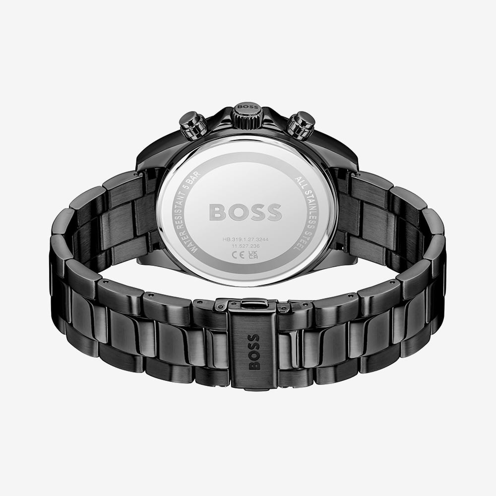 BOSS Mens Hero 2.0 Black Chronograph Watch 1514271