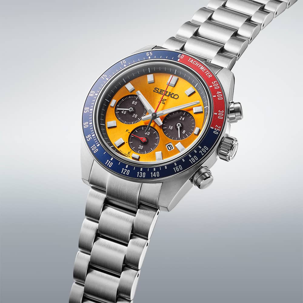 Seiko Prospex Pogue Solar 1969 Re-Interpretation Yellow Watch SSC947P1