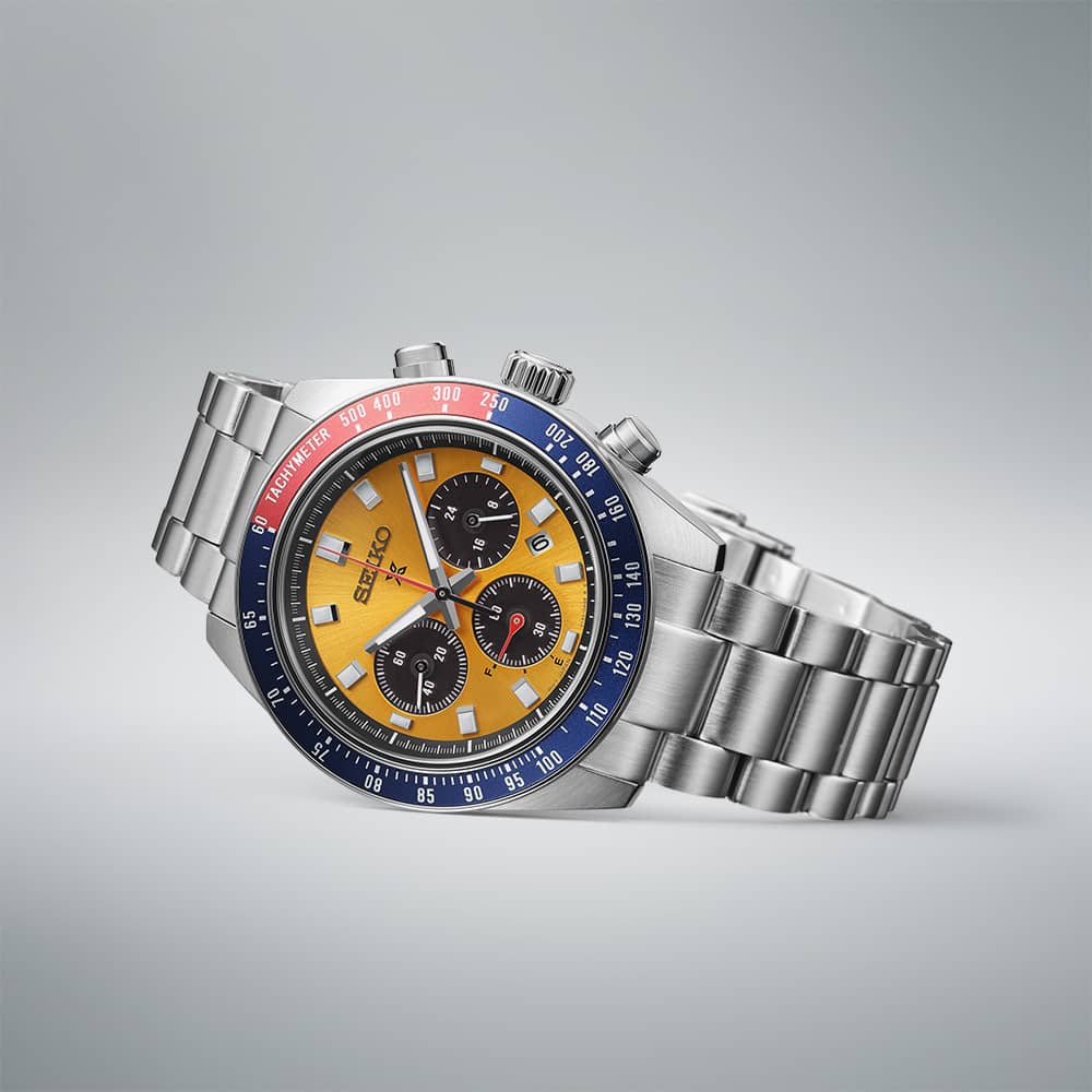 Seiko Prospex Pogue Solar 1969 Re-Interpretation Yellow Watch SSC947P1