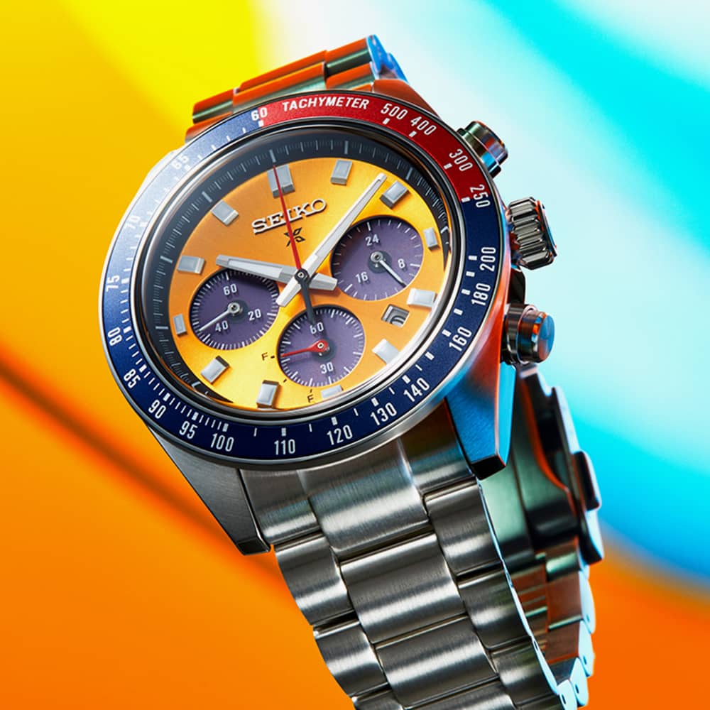 Seiko Prospex Pogue Solar 1969 Re-Interpretation Yellow Watch SSC947P1