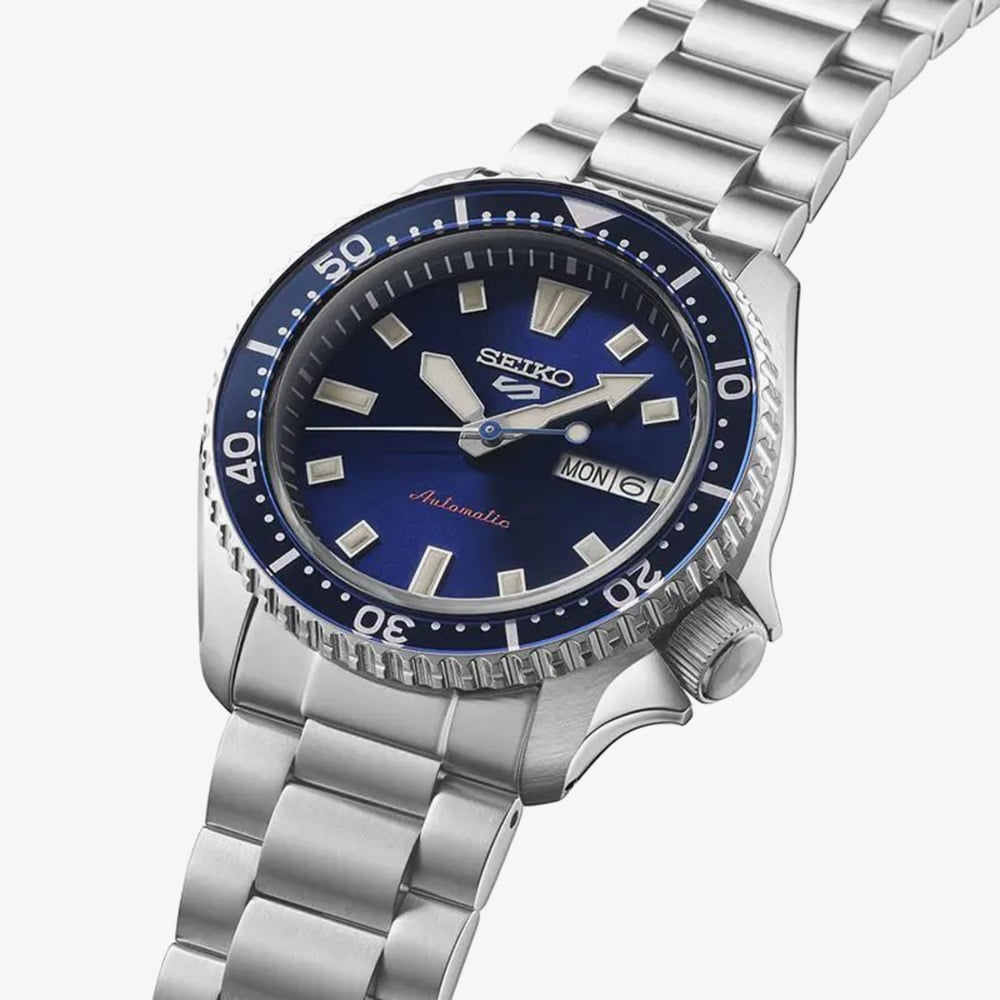 Seiko Mens 5 Sports SKX Redux Koniro Blue Watch SRPL83K1