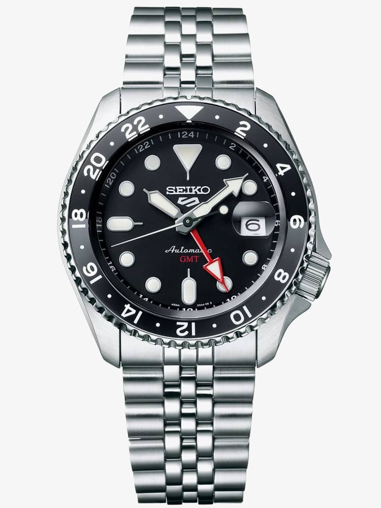 Seiko Mens 5 Sports ‘Black Grape’ GMT SKX Re-Interpretation Watch SSK001K1