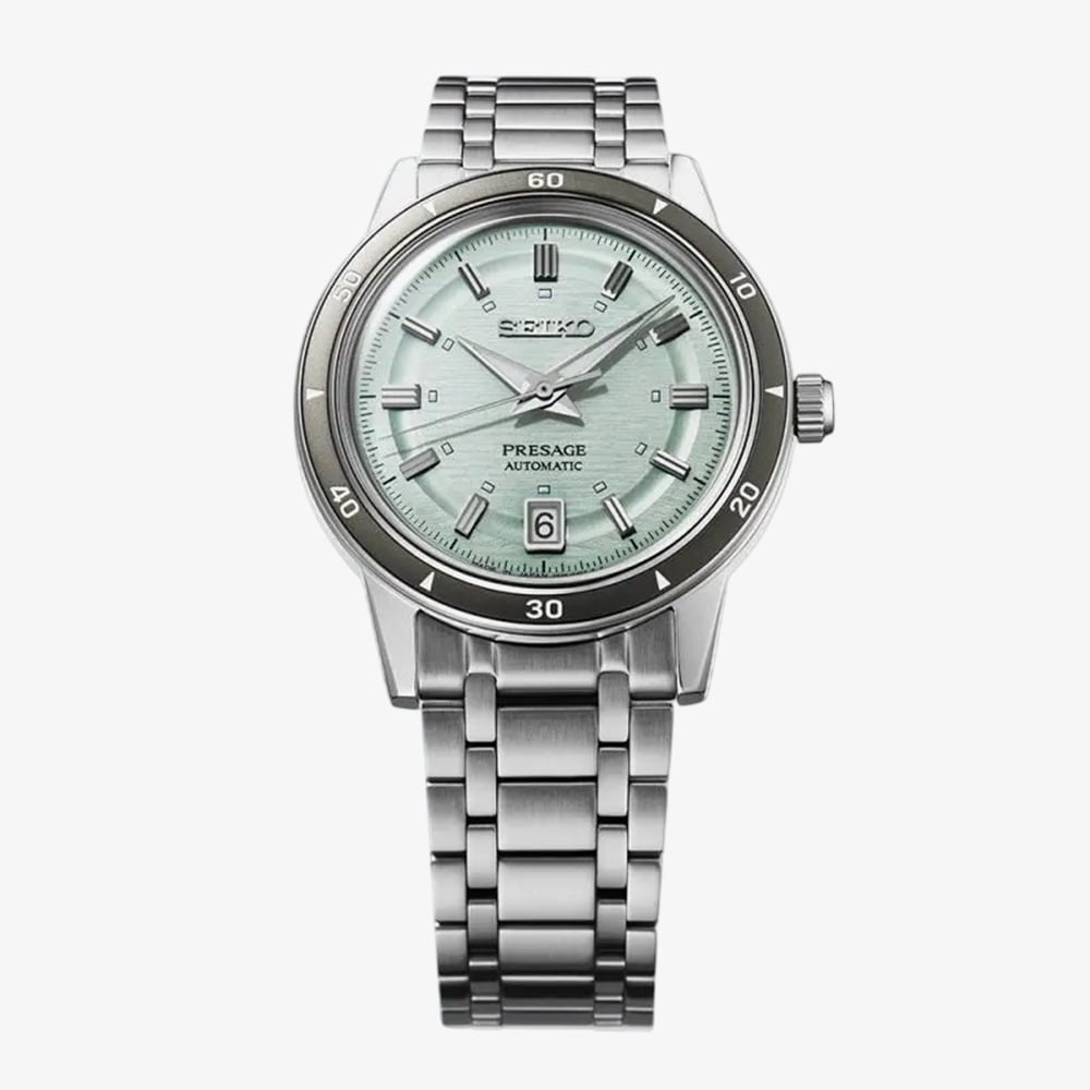Seiko Presage Style 60s Ice Green Dial Watch SRPL71J1