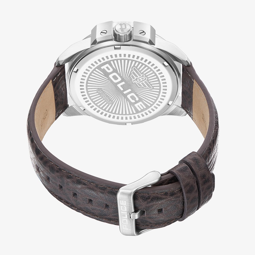 Police Mens Underlined Grey Dial Chronograph Watch PEWJF0005703