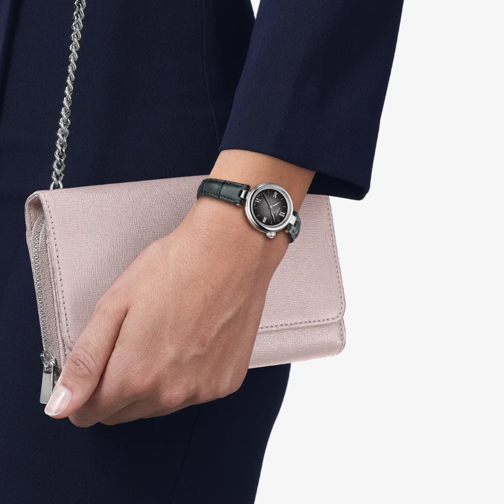 Tissot Ladies Desir Grey Leather Strap Watch T152.010.16.038.00