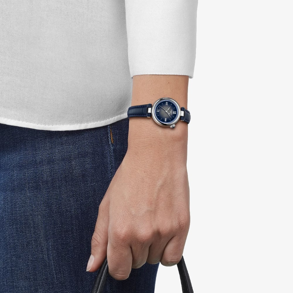 Tissot Ladies Desir Blue Leather Strap Watch T152.010.16.038.01