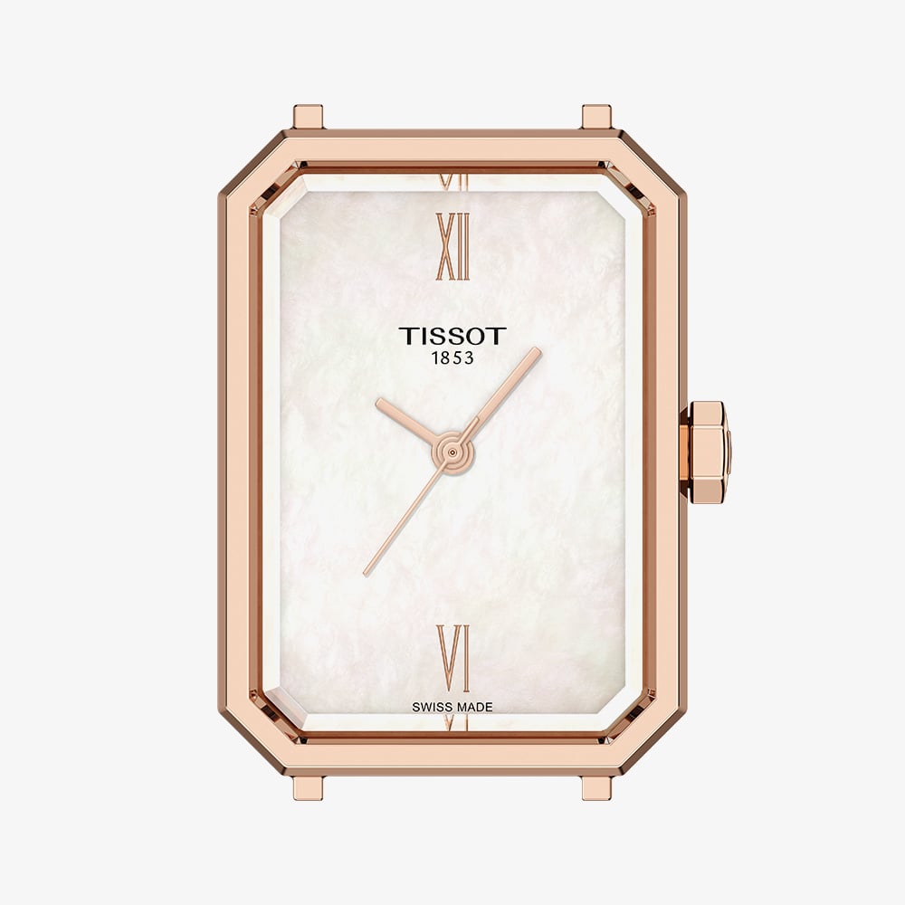 Tissot Ladies SRV Mother Of Pearl Dial Black Leather Strap Watch T160.110.36.113.00