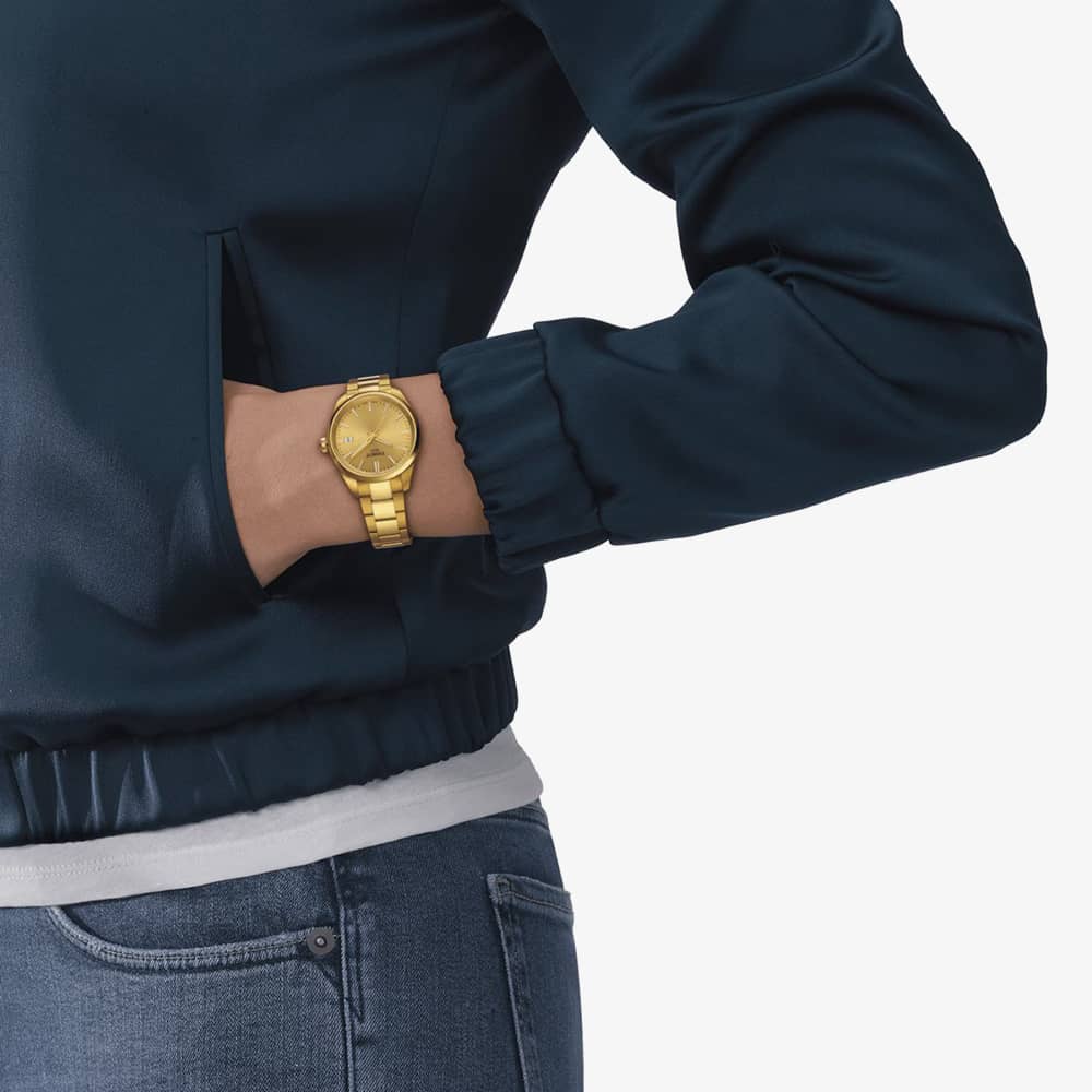Tissot PR 100 Gold Plated Watch T150.210.33.021.00
