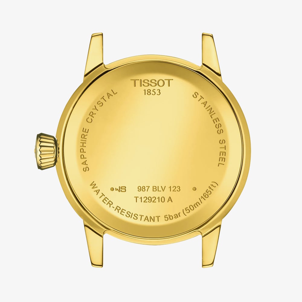 Tissot Ladies Classic Dream Ivory Dial Gold Tone Bracelet Watch T129.210.33.263.00