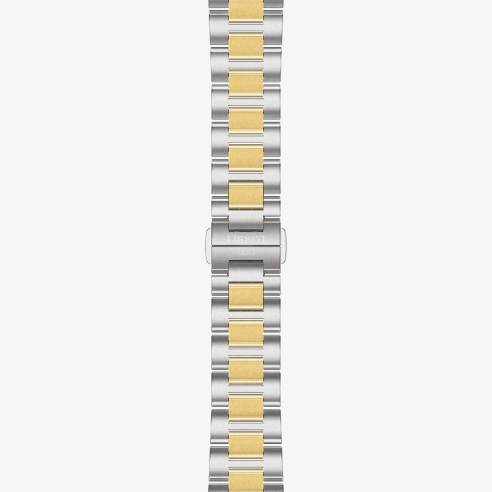 Tissot PRC 100 Solar Silver Dial Two Tone Bracelet Watch T151.822.22.031.00