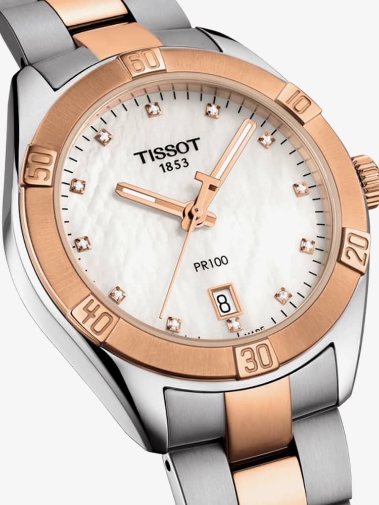 Tissot Ladies T-Classic PR 100 Sports Chic Pearl Watch T101.910.22.116.00