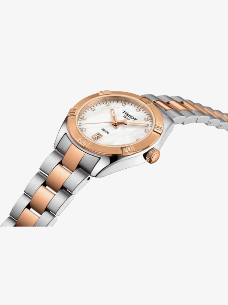 Tissot Ladies T-Classic PR 100 Sports Chic Pearl Watch T101.910.22.116.00