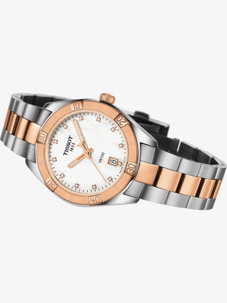 Tissot Ladies T-Classic PR 100 Sports Chic Pearl Watch T101.910.22.116.00