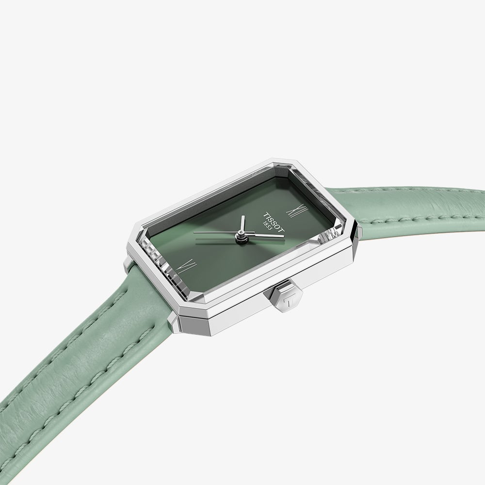 Tissot Ladies SRV Green Leather Strap Watch T160.110.16.093.00