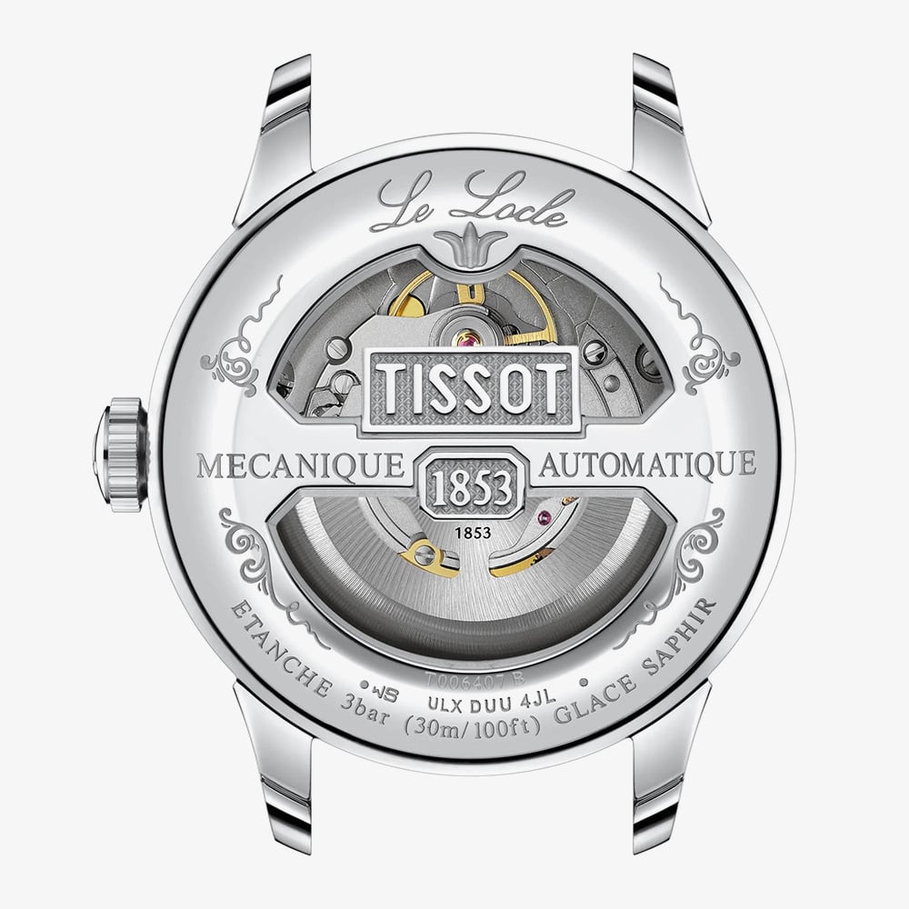 Tissot Mens Le Locle Blue Leather Strap Automatic Watch T006.407.16.043.00