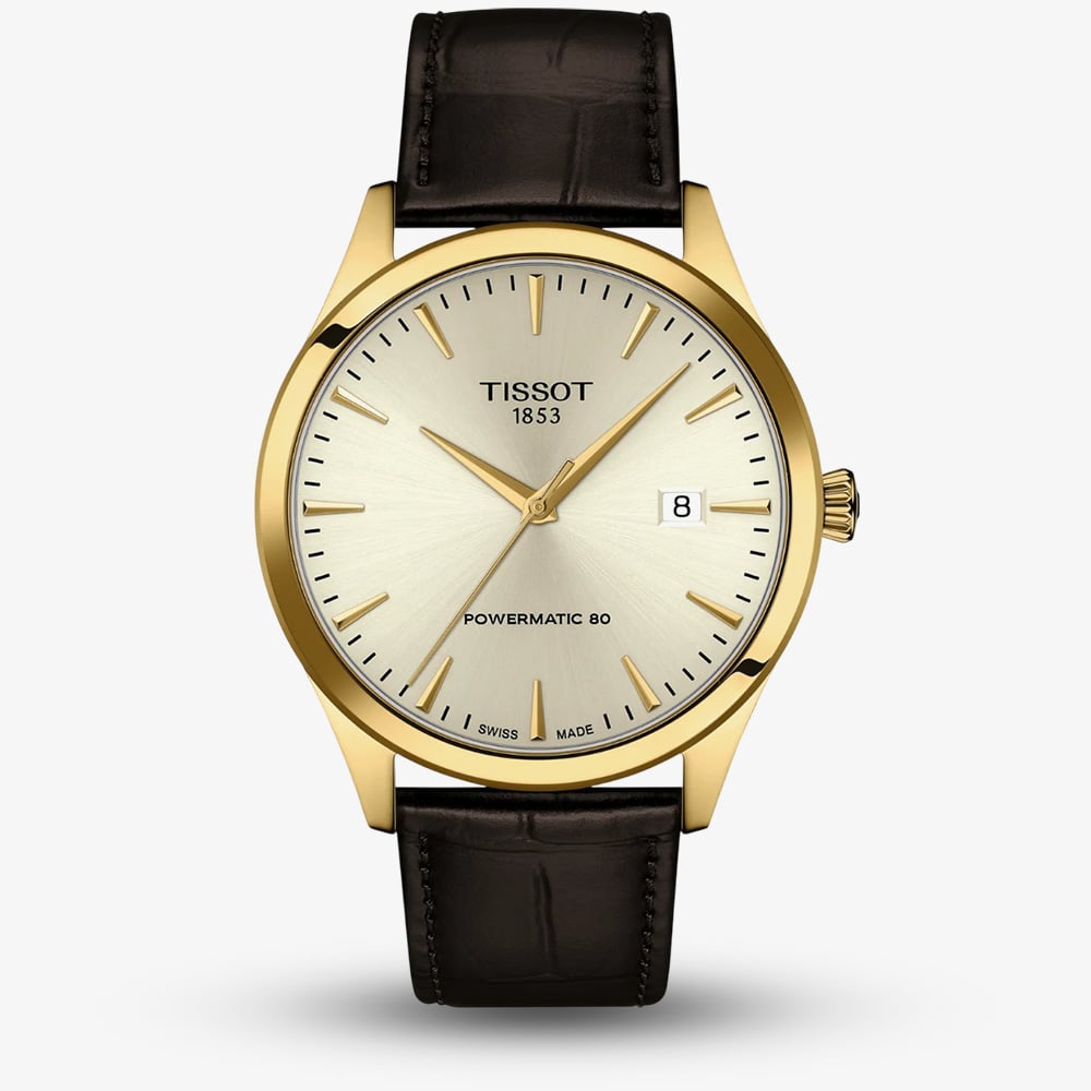 Tissot Mens Classic Dream Ivory Dial Brown Strap Watch T158.407.36.261.00 Tissot Mens Classic Dream Ivory Dial Brown Strap Watch T158.407.36.261.00