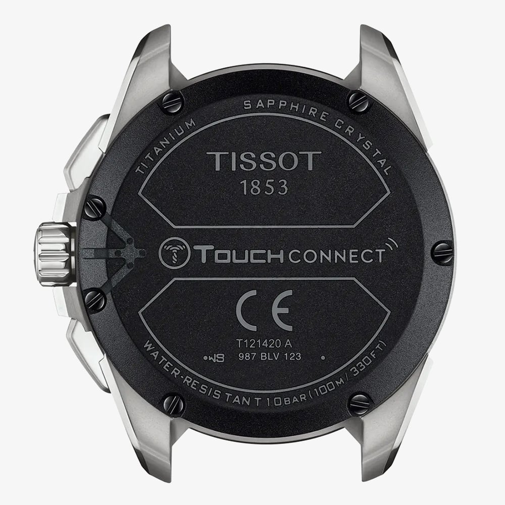 Tissot Mens T-Touch Connect Solar 47.5mm Blue Strap Smartwatch T121.420.47.051.06