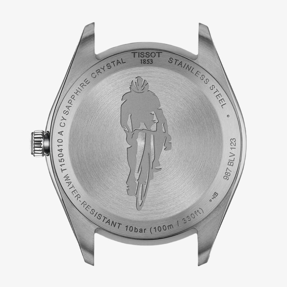 Tissot Mens PR100 Cycling Grey Dial Two Colour Fabric Strap Watch T150.410.17.037.00