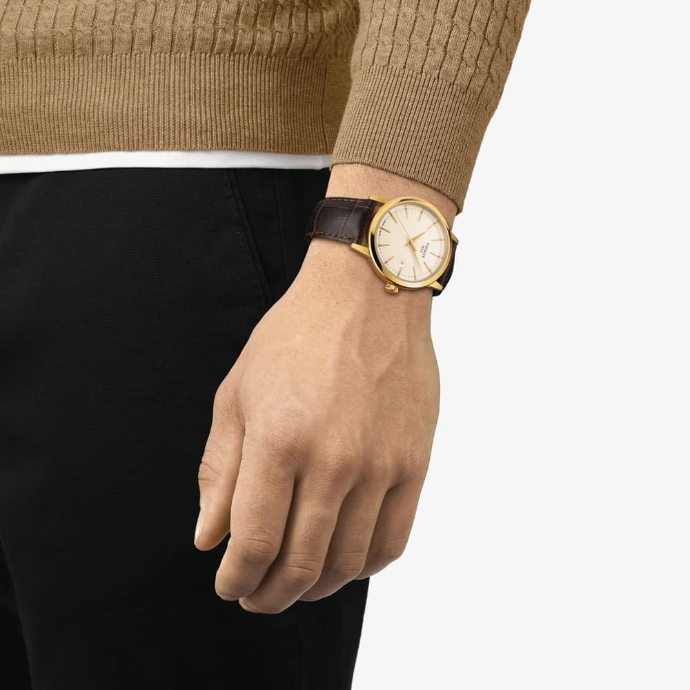 Tissot Classic Dream Gold Plated Watch T129.410.36.261.00