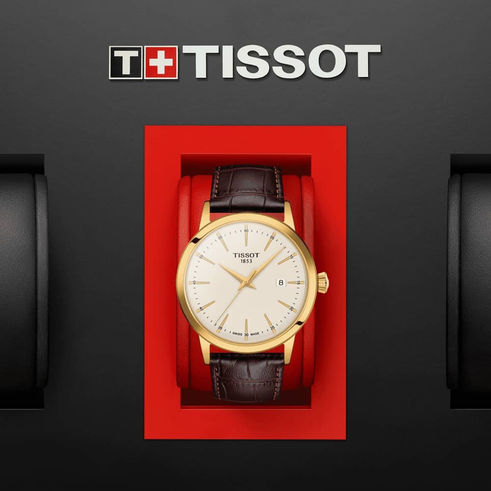 Tissot Classic Dream Gold Plated Watch T129.410.36.261.00