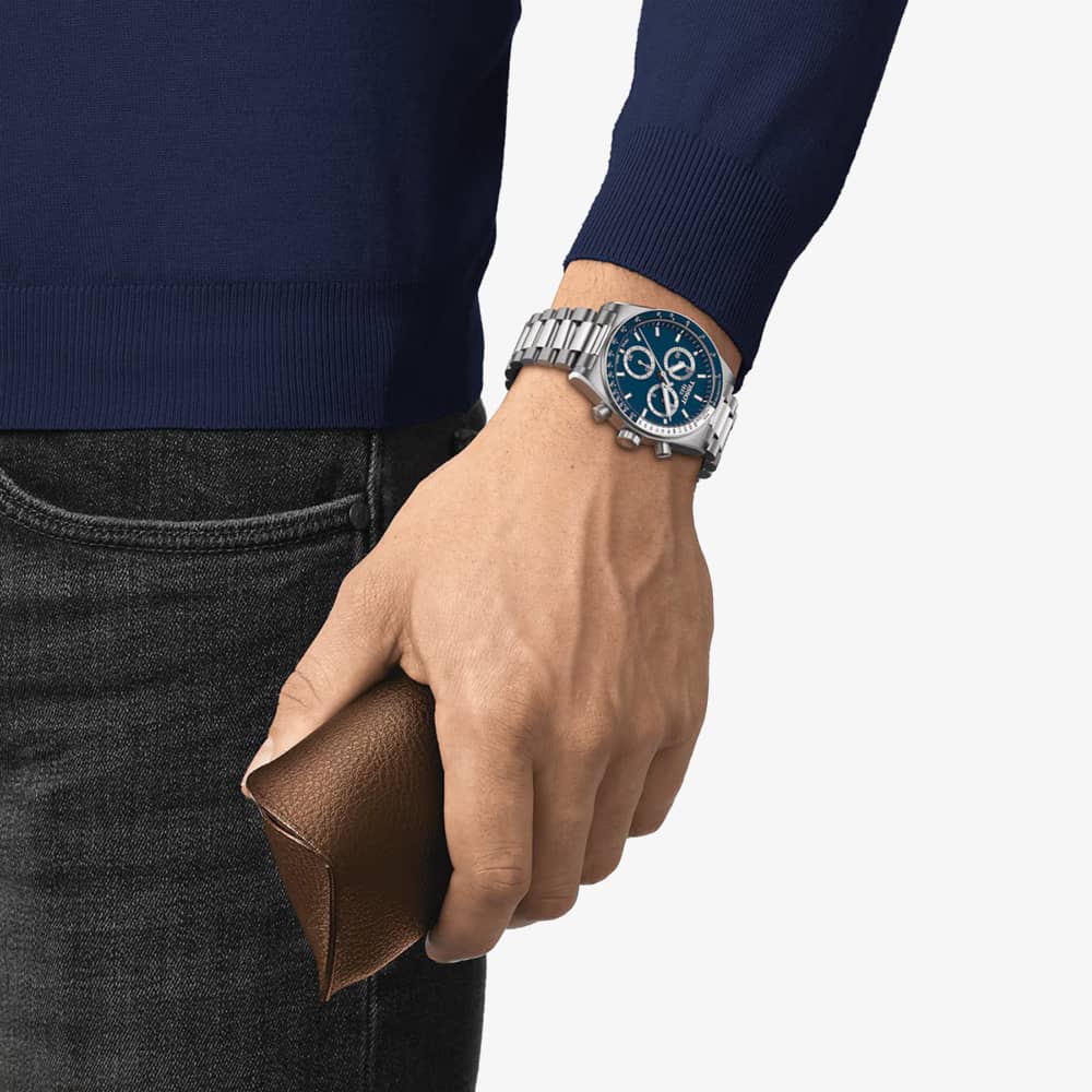 Tissot PR516 Blue Dial Chronograph Watch T149.417.11.041.00