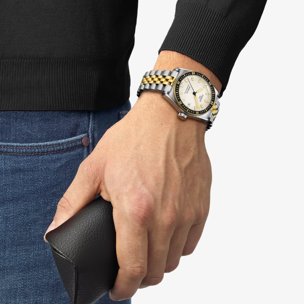 Tissot Mens PR516 Powermatic 80 Two-Tone Watch T149.407.22.011.00