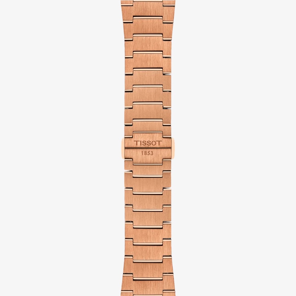 Tissot Mens PRX Rose Gold Tone Blue Dial Watch T137.407.33.041.00