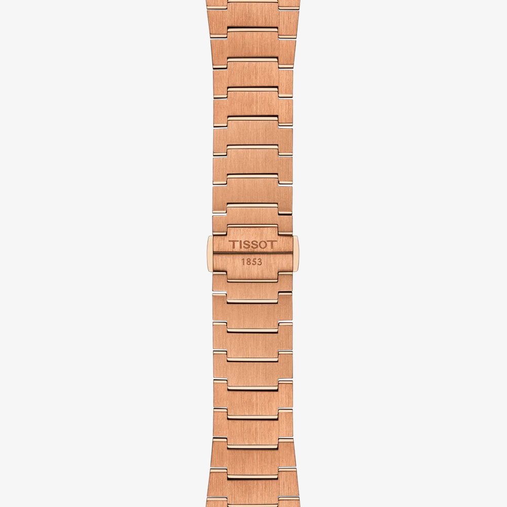 Tissot Mens PRX Rose Gold Tone Blue Dial Watch T137.407.33.041.00