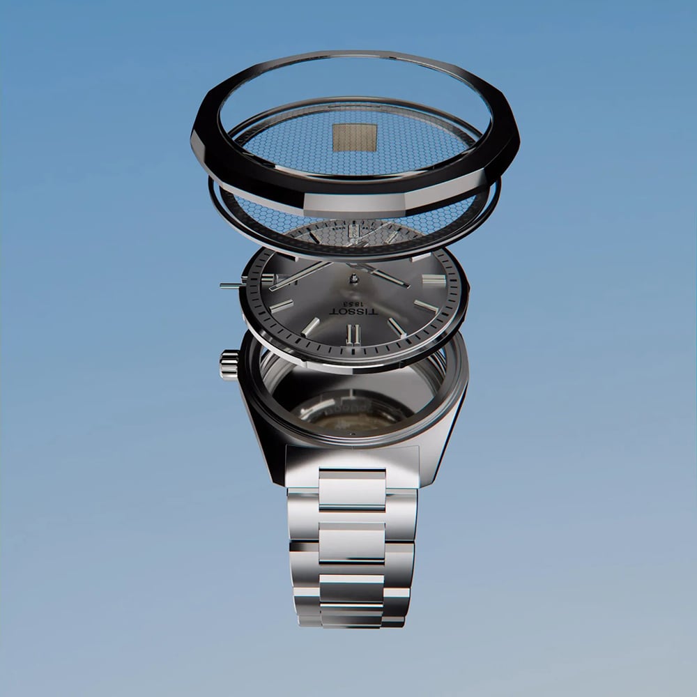 Tissot Mens PRC 100 Solar Silver Tone Watch T151.422.11.031.00