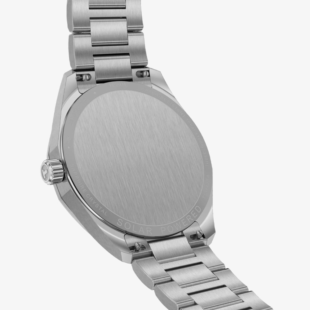 Tissot Mens PRC100 Blue Dial Solar Quartz Watch T151.422.11.041.00