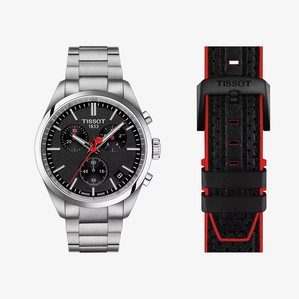 Tissot Mens PR 100 Vuelta Silver & Black Watch T150.417.11.051.01