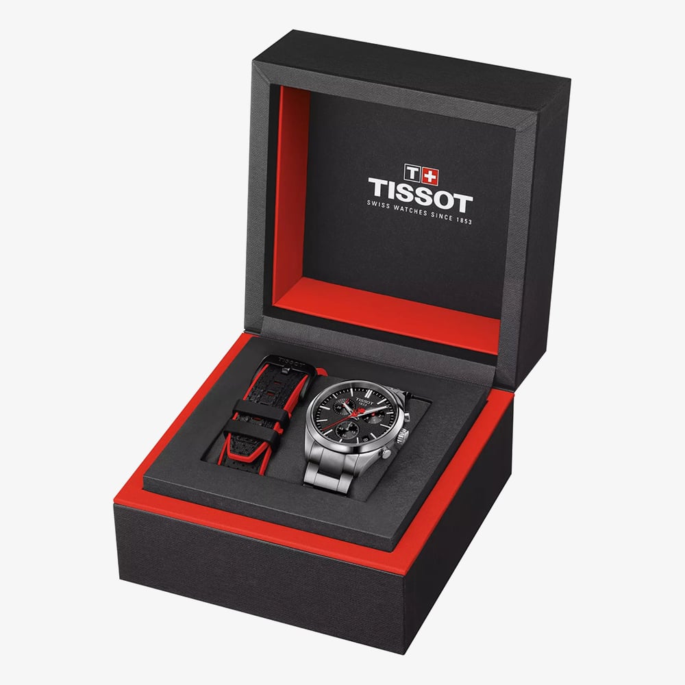 Tissot Mens PR 100 Vuelta Silver & Black Watch T150.417.11.051.01